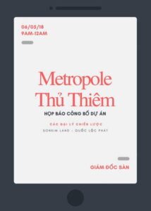 họp báo metropole thủ thiêm