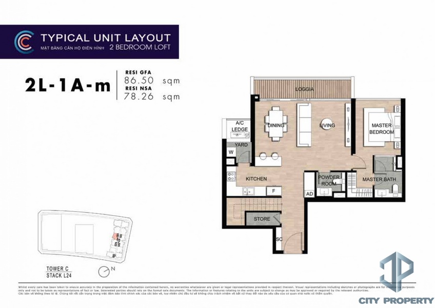 mặt bằng layout the crest