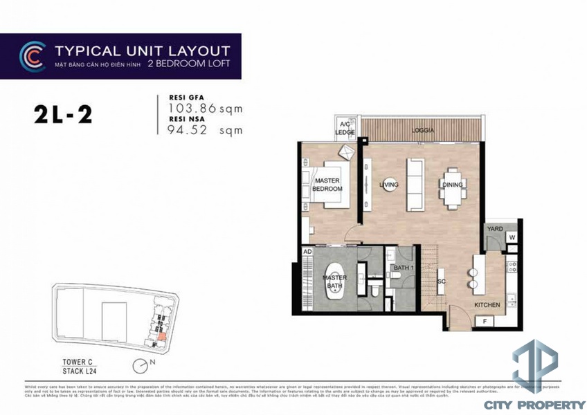 mặt bằng layout the crest