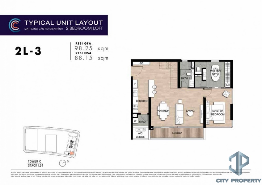 mặt bằng layout the crest