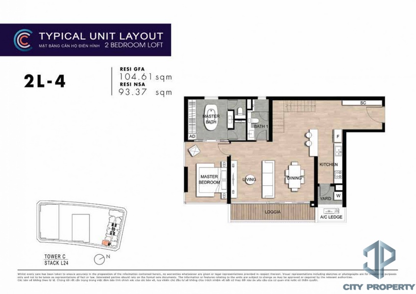 mặt bằng layout the crest